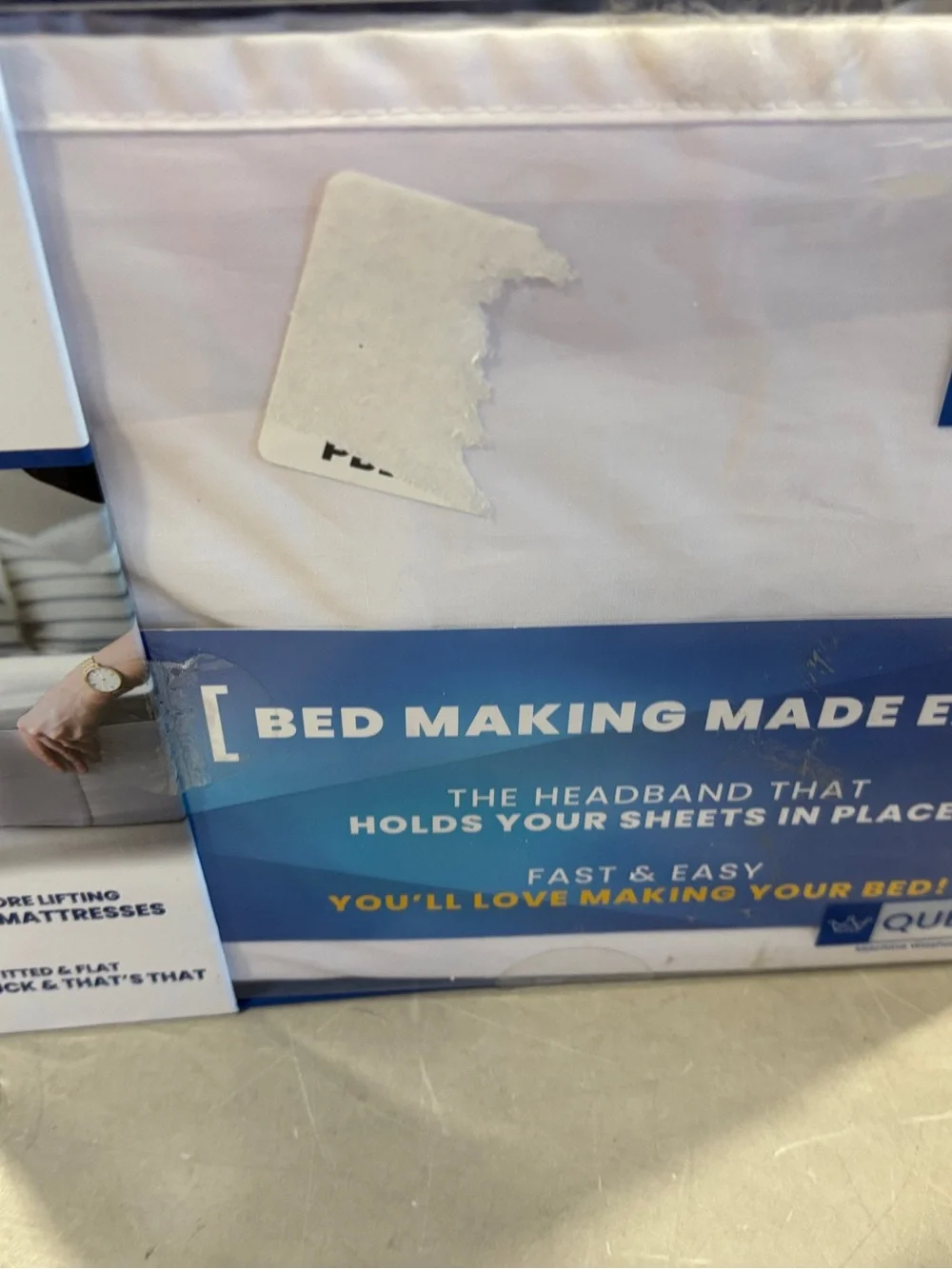 Better Bedder Queen size bed making headband brand new